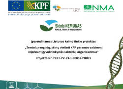 Asociacija „Slėnis Nemunas“ įgyvendina Lietuvos kaimo tinklo projektą